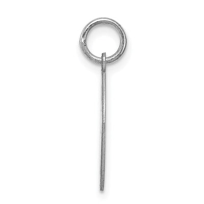 Sterling Silver Rhodium-plated Breakapart Mizpah Charm, 21 x 9mm