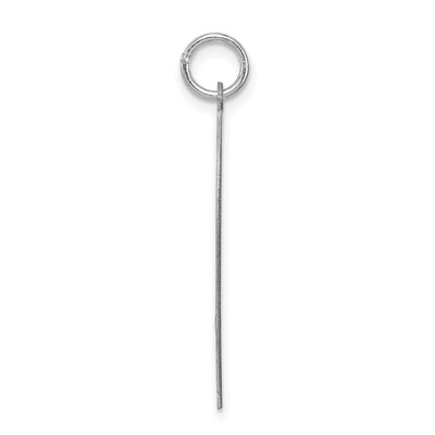 Sterling Silver Rhodium-plated Breakapart Mizpah Charm, 29 x 13mm