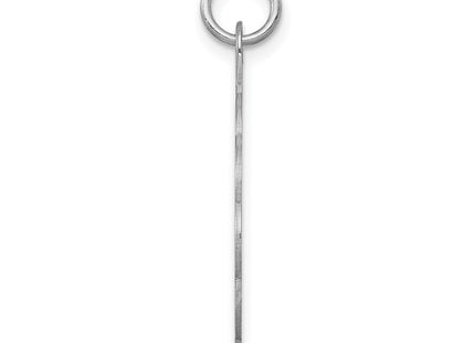 Sterling silver disc charm, alternate view
