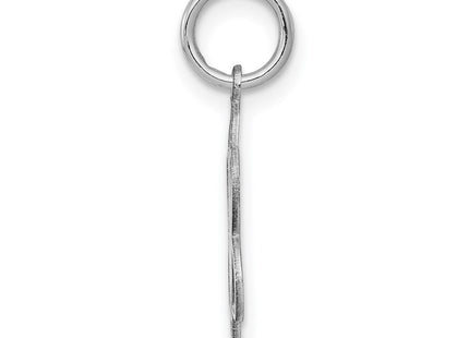 Sterling silver disc charm, alternate view