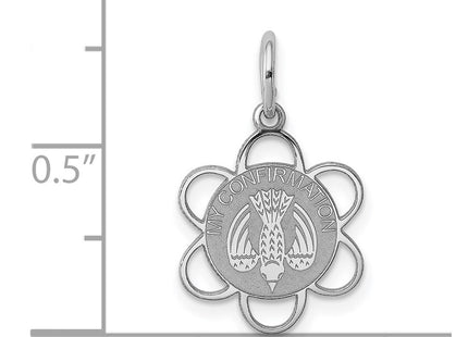 Sterling silver disc charm, another view