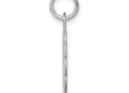Sterling silver disc charm, alternate view