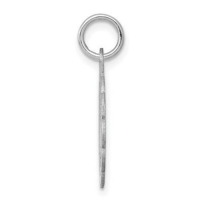 Sterling Silver Rhodium-plated My Confirmation Disc Charm, 18 x 15mm