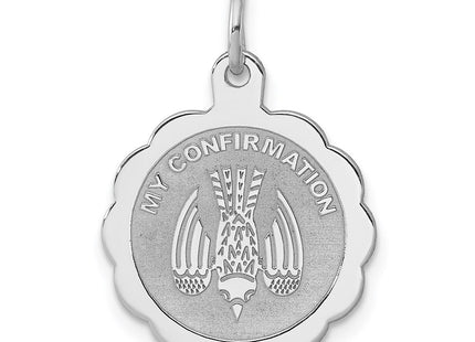 Sterling silver disc charm