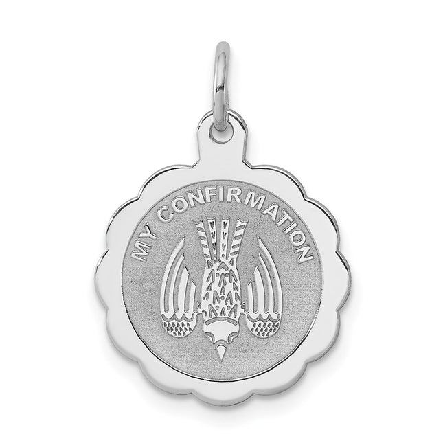 Sterling silver disc charm