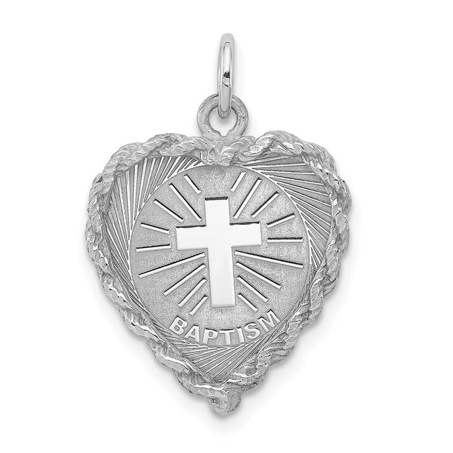 Sterling silver disc charm