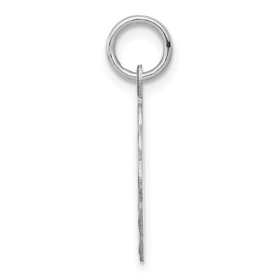 Sterling Silver Rhodium-plated Confirmation Disc Charm, 17 x 16mm