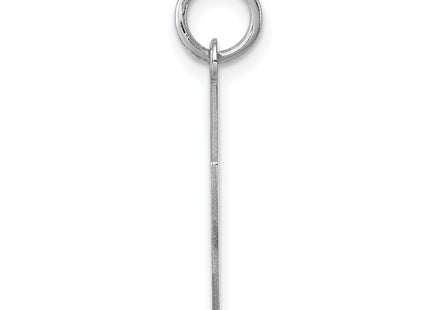 Sterling silver disc charm, alternate view