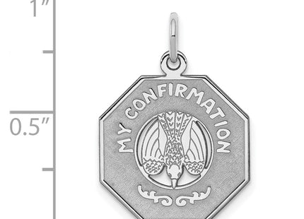 Sterling silver disc charm, another view