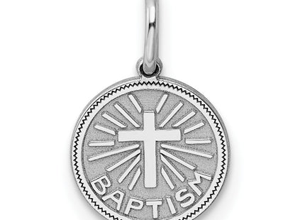Sterling silver disc charm