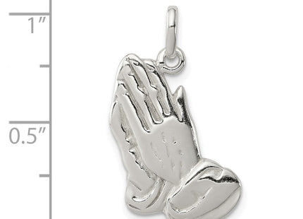 Sterling Silver Praying Hands Charm (Style QC2405)