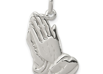 Sterling Silver Praying Hands Charm (Style QC2405)