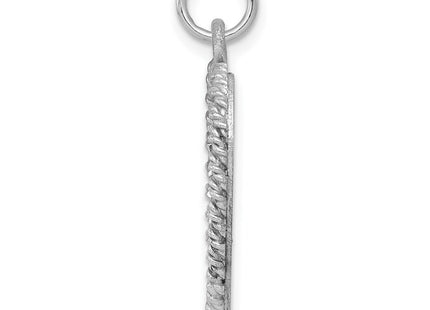 Sterling silver graduation charm, alternate view