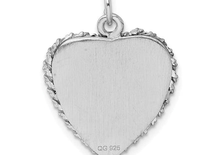 Sterling silver graduation charm, another view