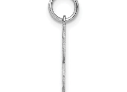 Sterling silver disc charm, alternate view