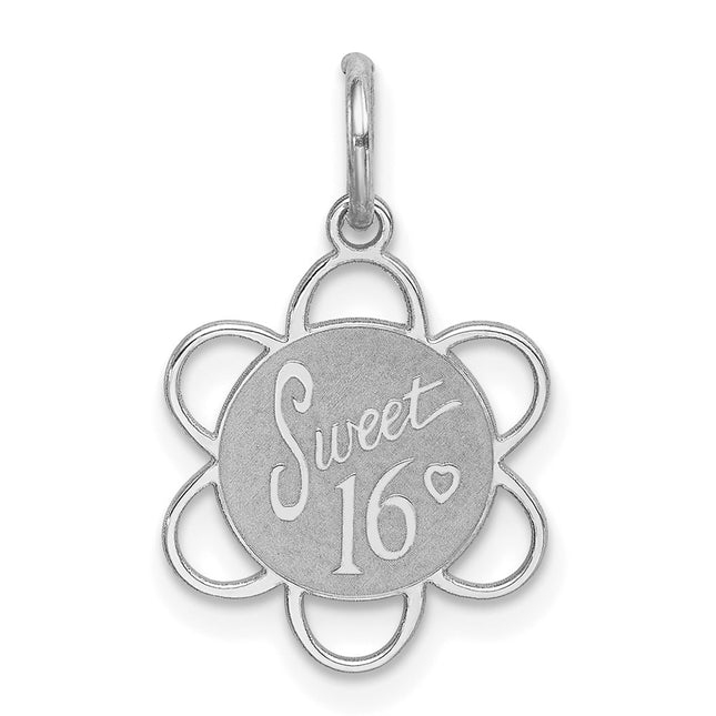 Sterling silver disc charm