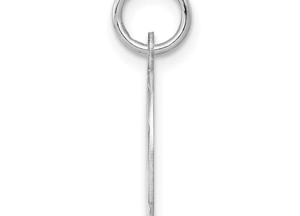 Sterling silver disc charm, alternate view