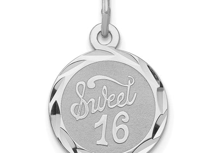 Sterling silver disc charm