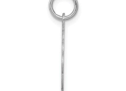 Sterling silver disc charm, alternate view