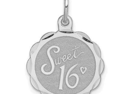 Sterling silver disc charm