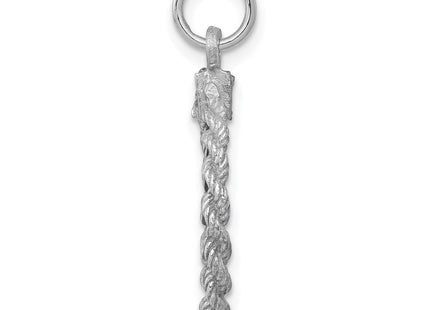 Sterling silver disc charm, alternate view