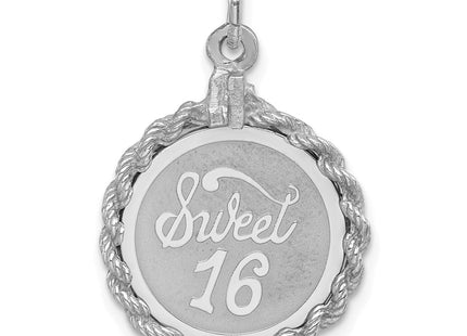 Sterling silver disc charm