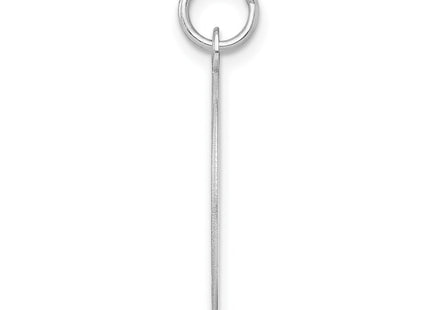 Sterling silver disc charm, alternate view