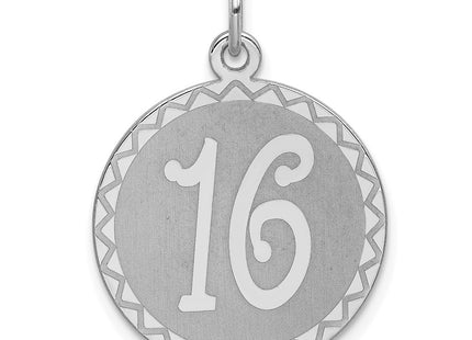 Sterling silver disc charm