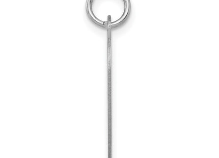 Sterling silver disc charm, alternate view