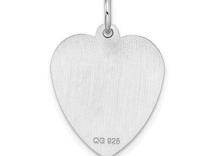 Sterling silver disc charm, another view