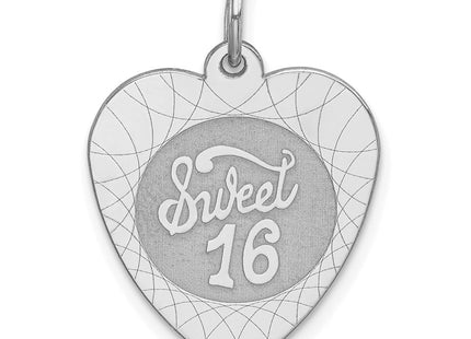 Sterling silver disc charm