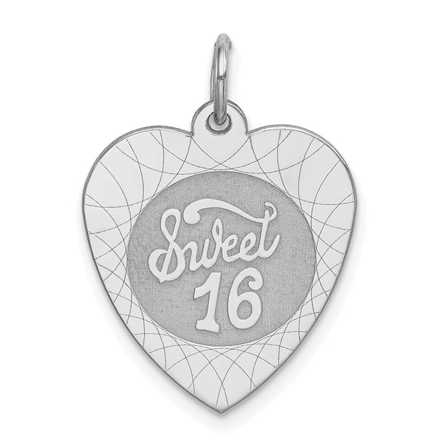 Sterling silver disc charm