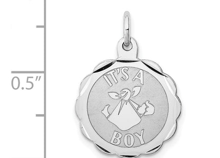 Sterling silver charm, another view