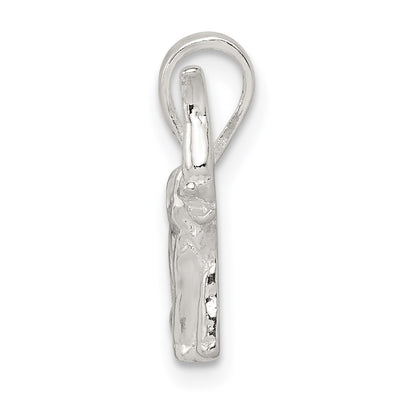 Sterling Silver Elephant Charm, 15 x 10mm