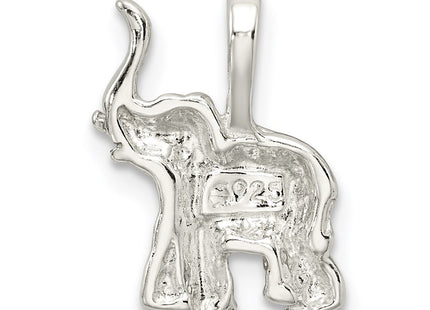 Sterling silver elephant charm, another view