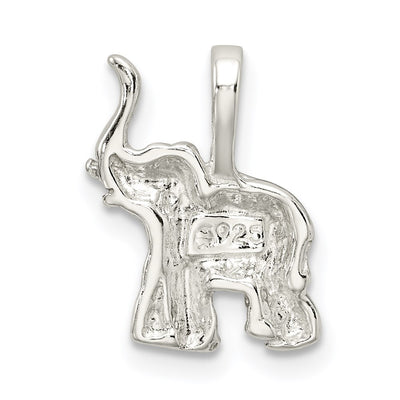 Sterling Silver Elephant Charm, 15 x 10mm