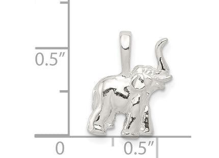 Sterling silver elephant charm, further view
