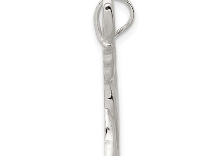Sterling silver elephant charm, alternate view
