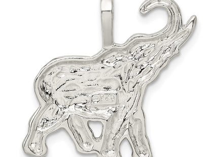 Sterling silver elephant charm, another view