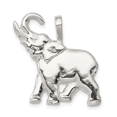 Sterling Silver Elephant Charm, 25 x 26mm