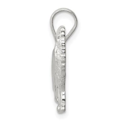 Sterling Silver Lion Charm, 18 x 28mm
