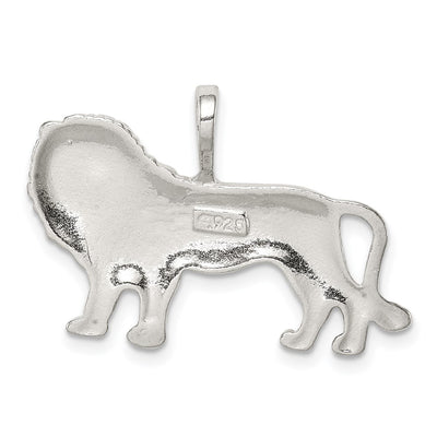 Sterling Silver Lion Charm, 18 x 28mm