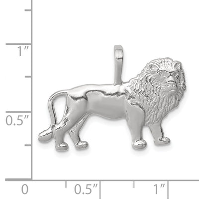 Sterling Silver Lion Charm, 18 x 28mm