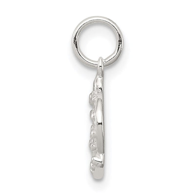 Sterling Silver Crown Charm, 12 x 12mm
