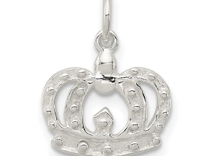 Sterling silver crown charm