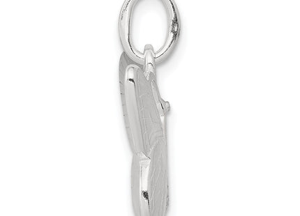 Sterling silver butterfly charm, alternate view