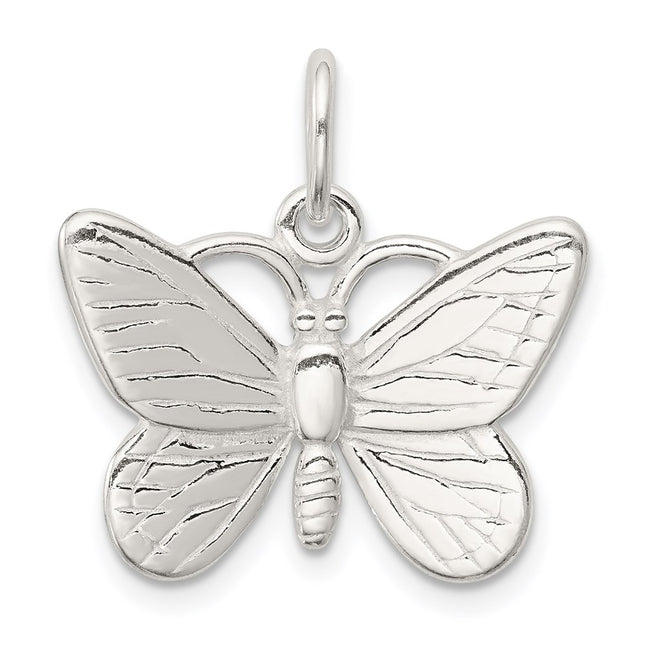 Sterling silver butterfly charm
