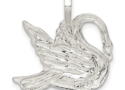 Sterling Silver Swan Charm (Style QC2599)