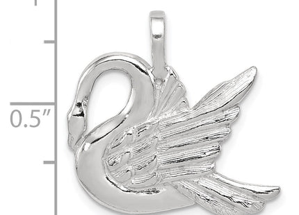 Sterling Silver Swan Charm (Style QC2599)