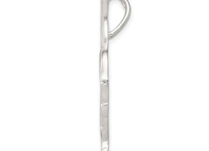 Sterling silver hummingbird charm, alternate view